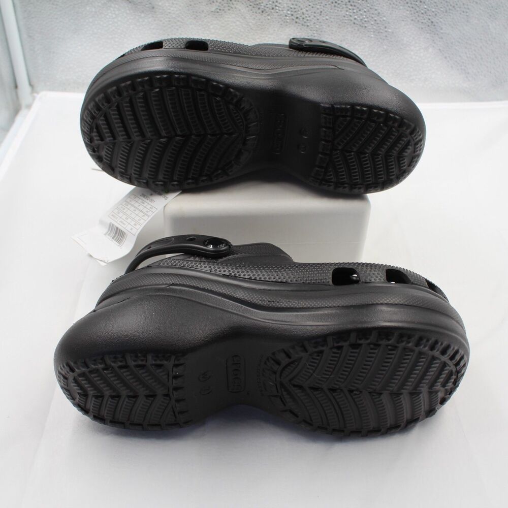 NEW Crocs Classic Bag Clog Black Platform Women Size 7 206302-001 - Picture 5 of 9
